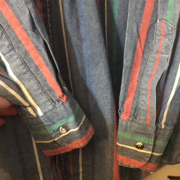 NWOT vertical striped button down top - Picture 2 of 4